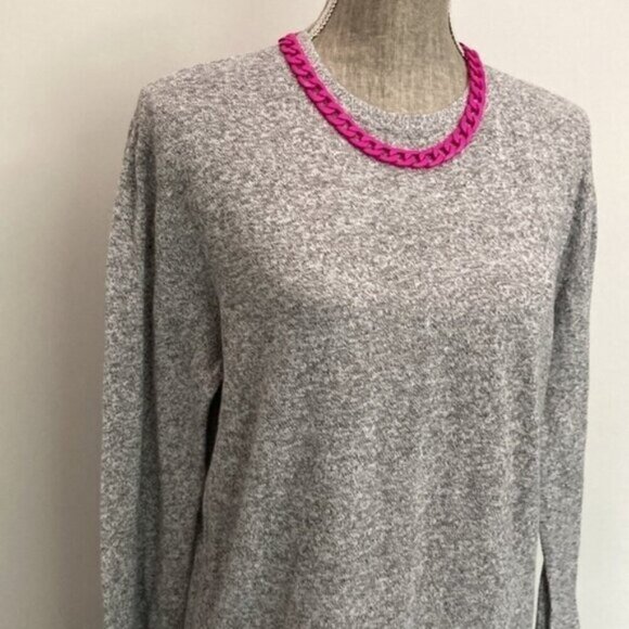 ZARA Grey Sweater Medium Sleeved - Picture 3 of 9